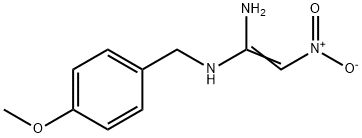 (Z)-N~1~-(4-methoxybenzyl)-2-nitroethylene-1,1-diamine(SALTDATA: FREE) Struktur