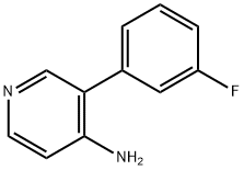 3-(3-fluorophenyl)pyridin-4-aMine Struktur