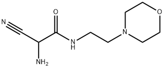 2-amino-2-cyano-N-(2-morpholinoethyl)acetamide Struktur