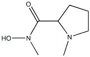 2-Pyrrolidinecarboxamide,N-hydroxy-N,1-dimethyl-(9CI) Struktur