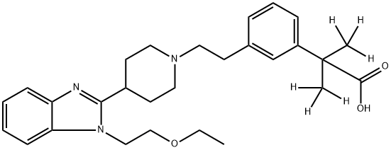 Bilastine-d6 Struktur