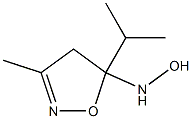 5-Isoxazolamine,4,5-dihydro-N-hydroxy-3-methyl-5-(1-methylethyl)-(9CI) Struktur