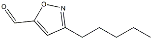 5-Isoxazolecarboxaldehyde,3-pentyl-(9CI) Struktur