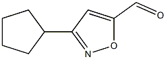 5-Isoxazolecarboxaldehyde,3-cyclopentyl-(9CI) Struktur