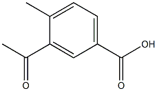 3-Acetyl-4-methylbenzoic Acid Struktur