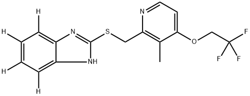 LANSOPRAZOLE SULFIDE-D4 Struktur