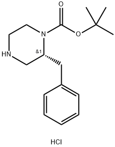 (R)-1-N-BOC-2-BENZYLPIPERAZINE-HCl Struktur