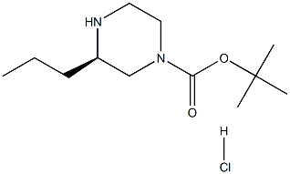 (R)-4-N-BOC-2-PROPYLPIPERAZINE-HCl Struktur