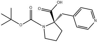 (Tert-Butoxy)Carbonyl (S)-Alpha-(4-Pyridinylmethyl)-Pro Struktur