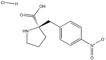 (R)-α-(4-nitro-benzyl)-proline HCl Struktur