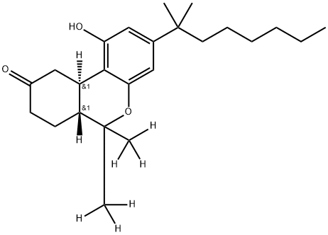 Nabilone D6 (racemic) Struktur