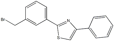 2-[3-(Bromomethyl)phenyl]-4-phenylthiazole, 97% Struktur