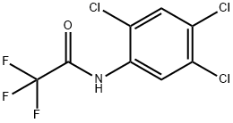 2,2,2-trifluoro-N-(2,4,5-trichlorophenyl)acetamide Struktur