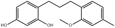 4-(3-(2-methoxy-4-methylphenyl)propyl)benzene-1,3-diol Struktur