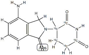 rac Lenalidomide-13C5 Struktur