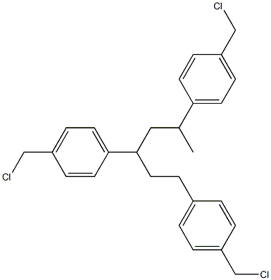 POLY(STYRENE-CO-VINYLBENZYL CHLORIDE-CO-DIVINYLBENZENE) Struktur