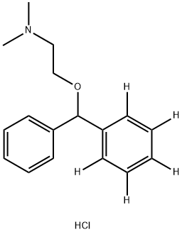 Diphenhydramine-d<sub>5</sub> hydrochloride Struktur