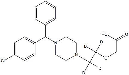 Cetirizine-d<sub>4</sub> Struktur