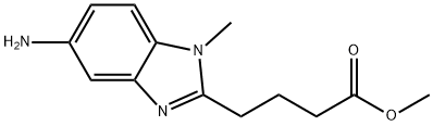 methyl 4-(5-amino-1-methyl-1H-benzo[d]imidazol-2-yl)butanoate Struktur