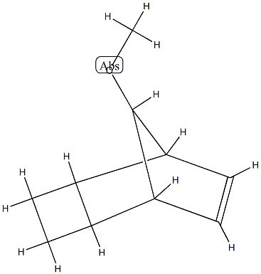 Tricyclo[4.2.1.02,5]non-7-ene, 9-methoxy-, stereoisomer (9CI) Struktur