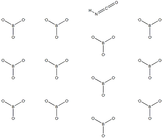 isocyanatoundecahydrododecaborate Struktur