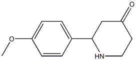 2-(4-methoxyphenyl)piperidin-4-one Struktur