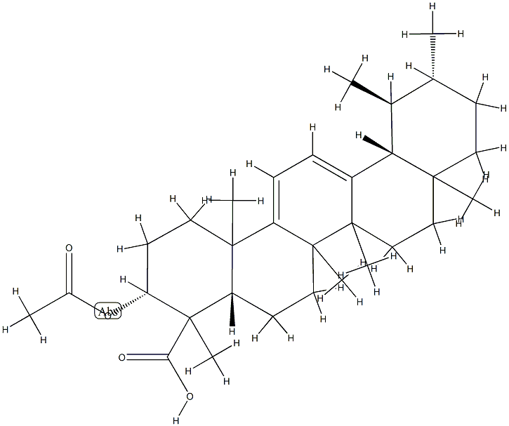 3-O-Acetyl 9,11-dehydro-boswellic  acid Struktur