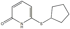 2(1H)-Pyridinone,6-(cyclopentylthio)-(9CI) Struktur