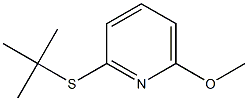 Pyridine,2-[(1,1-dimethylethyl)thio]-6-methoxy-(9CI) Struktur