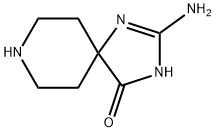 2-amino-1,3,8-triazaspiro[4.5]dec-1-en-4-one(SALTDATA: 2HCl) Struktur