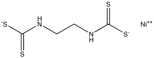 Ethylenebis(dithiocarbamic acid)nickel(II) salt Struktur