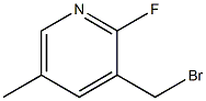 3-(bromomethyl)-2-fluoro-5-methylpyridine Struktur