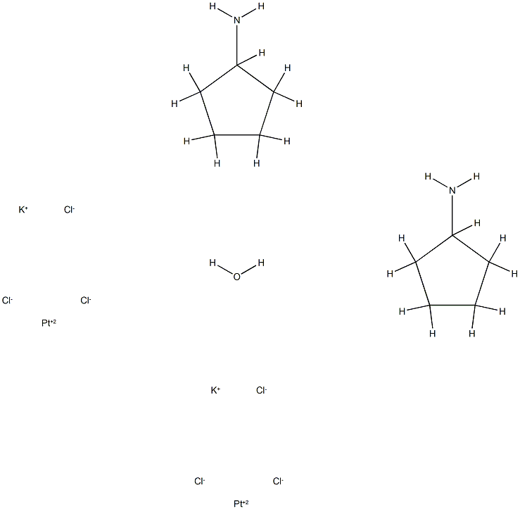 trichloro(cyclopentylamine)platinate(0) Struktur