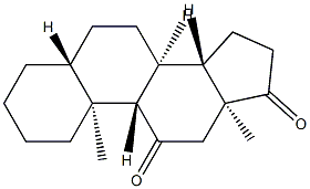 5α-Androstane-11,17-dione Struktur