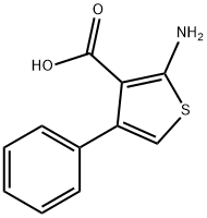 2-AMINO-4-PHENYL-THIOPHENE-3-CARBOXYLIC ACID Struktur