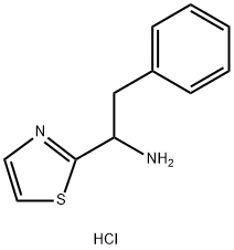 2-Thiazolemethanamine, .alpha.-(phenylmethyl)-, hydrochloride (1:1) Struktur