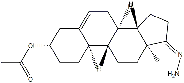 3-O-Acetylandrostenone hydrazone Struktur