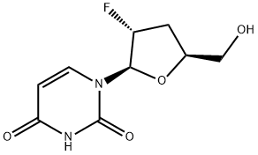 2',3'-Dideoxy-2'-fluorouridine Struktur