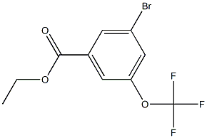 ethyl 3-bromo-5-(trifluoromethoxy)benzoate Struktur