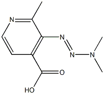 4-Pyridinecarboxylicacid,3-(3,3-dimethyl-1-triazenyl)-2-methyl-(9CI) Struktur