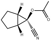 Bicyclo[3.1.0]hexane-6-carbonitrile, 6-(acetyloxy)-, (1-alpha-,5-alpha-,6-ba-)- (9CI) Struktur