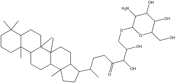 32-oxobacteriohopane-33,34,35-triol Struktur