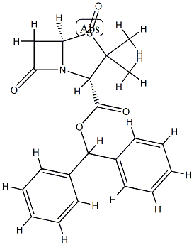 (2S,5R)-2β-[(Benzhydryloxy)carbonyl]-3,3-dimethyl-7-oxo-4-thia-1-azabicyclo[3.2.0]heptane4-oxide Struktur