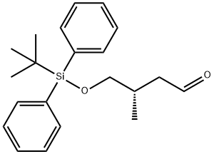 (3S)-3-Methyl-4-(tert-buty)diphenylsilyloxy)butanal Struktur