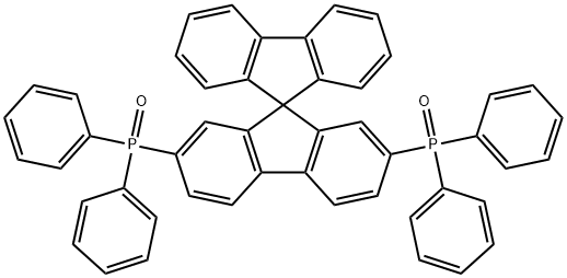 2,7-bis(diphenylphosphoryl)-9,9′-spirobi[fluorene] Struktur