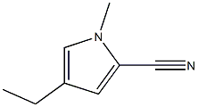 1H-Pyrrole-2-carbonitrile,4-ethyl-1-methyl-(9CI) Struktur