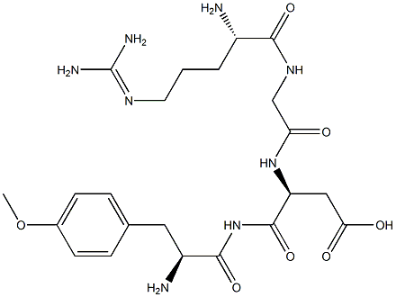 arginine-glycine-aspartate-O-methyltyrosine amide Struktur