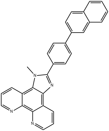 2-NPIP , 1-Methyl-2-(4-(naphthalen-2-yl)phenyl)-1H-iMidazo[4,5 Struktur