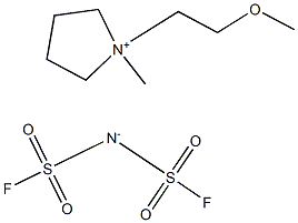 1-(2-Methoxyethyl)-1-methylpyrrolidinium Bis(fluorosulfonyl)imide Struktur