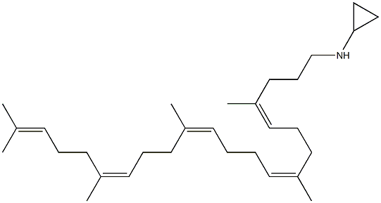 trisnorsqualene cyclopropylamine Struktur